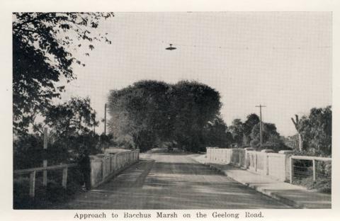 Approach to Bacchus Marsh on the Geelong Road