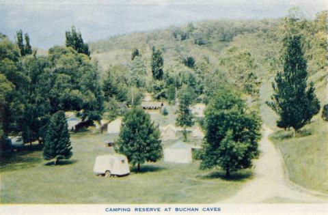 Camping reserve at Buchan Caves