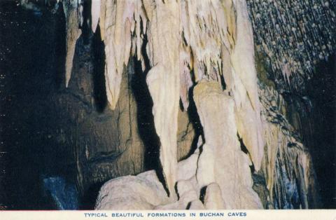 Typical beautiful formations in Buchan Caves