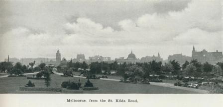 Melbourne from St Kilda Road, 1918