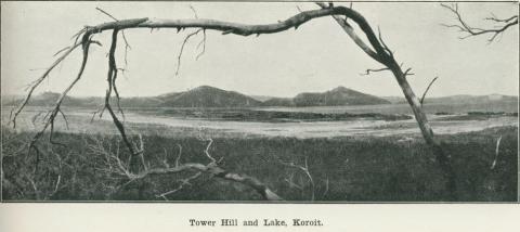 Tower Hill and Lake, Koroit, 1918