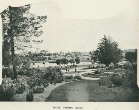 Public gardens, Ararat, 1918