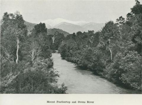 Mount Feathertop and Ovens River, 1918