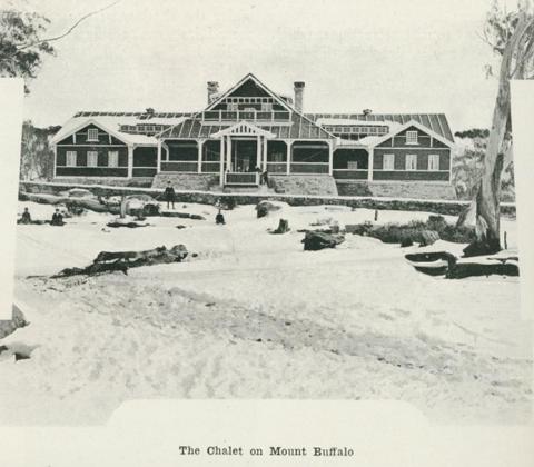 The chalet on Mount Buffalo, 1918