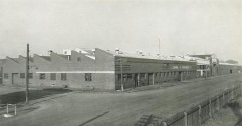 Johns & Waygood, Munitions annexe and steel store, South Melbourne, 1956