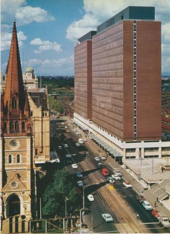 Princes Gate, corner of Flinders and Swanston Streets Melbourne, 1969