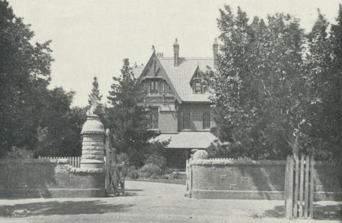 Tara Hall, mansion home in Studley Park Road, Kew, demolished 1960