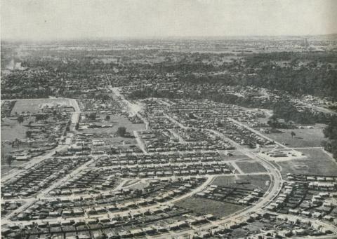 Aerial View of Housing Commission Homes, Wangaratta, 1960