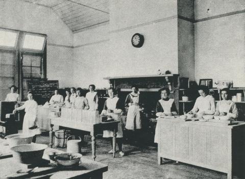 Cookery Centre, Warragul High School, 1912