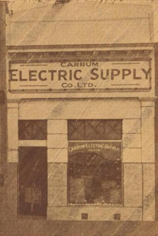 The Carrum Electric Supply Co, 1938