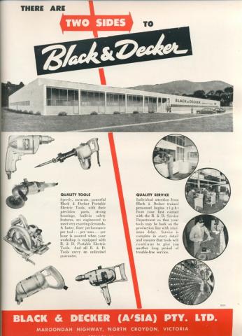 Black & Decker, Mooroolbark, 1957