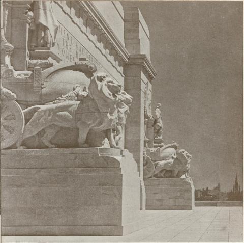 Section of The Shrine of Remembrance, Melbourne, 1934