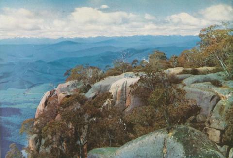 Panorama from Echo Point, looking across the Buckland Valley, c1960