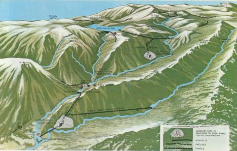 Map Kiewa Hydro Electric Scheme , 1971