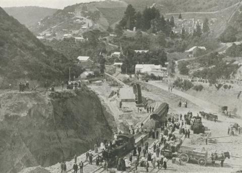 First train to Walhalla, c1910