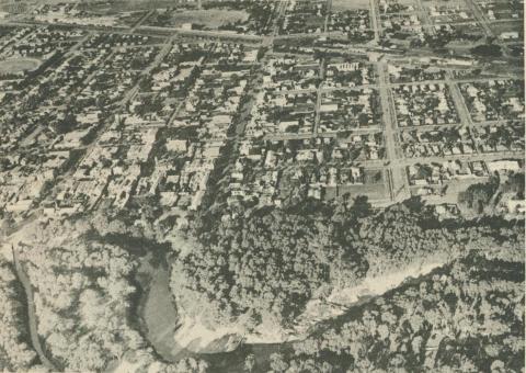 Aerial view of Shepparton, c1937