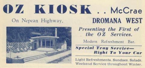 Oz Kiosk, Dromana West, 1949