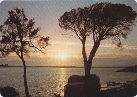 Sunrise over Captains Point as seen from the foreshore park, Mallacoota