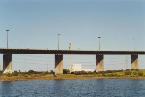 Newport Power Station and West Gate Bridge from Westgate Park, 2000