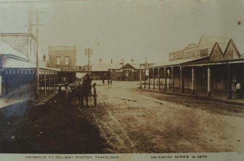 Entrance to Railway Station, Trafalgar