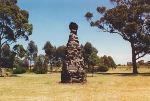 Burke and Wills memorial cairn Royal Park, 2000