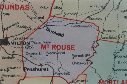 Mount Rouse shire map, 1924