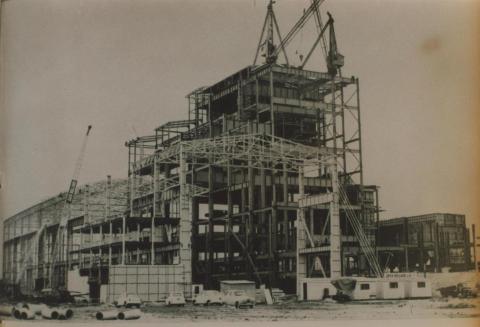 Hazelwood power house in construction, 1961