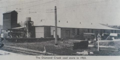 Diamond Creek cool store in 1933, 1964