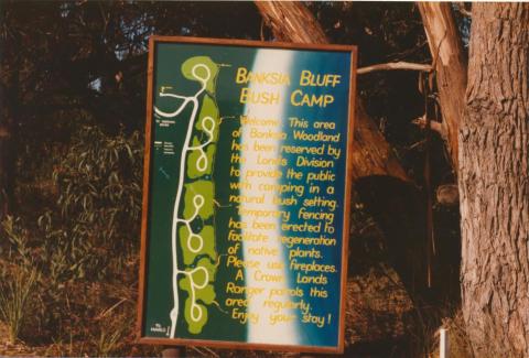 Banksia Bluff Bush Camp, Cape Conran, 1980