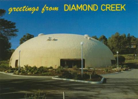 The striking dome-shaped Diamond Creek Community Centre