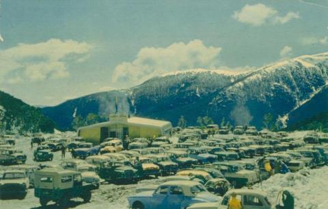 Day visitors' shelter and parking area, Falls Creek