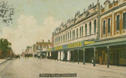 Barkly Street, Footscray, 1908