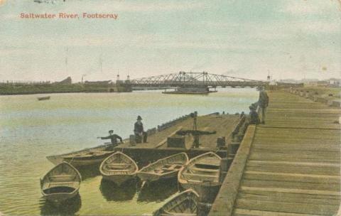 Saltwater River, Footscray, 1907