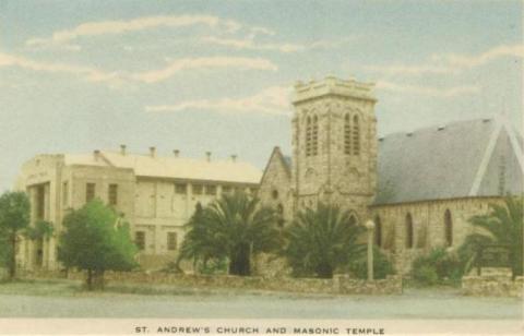 St Andrew's Church and Masonic Temple, Horsham, 1951