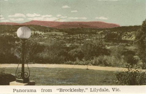 Panorama from Brocklesby, Lilydale, 1964