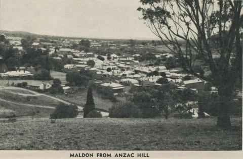 Maldon from Anzac Hill, 1959