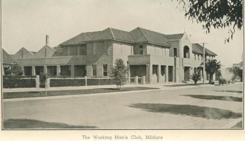 The Working man's Club, Mildura, 1948