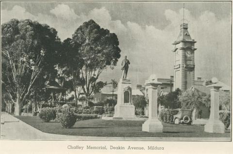Chaffey Memorial, Deakin Avenue, Mildura, 1948