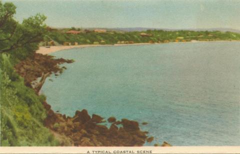 A typical coastal scene Mornington, 1951