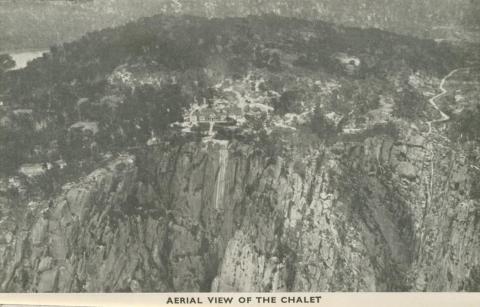 Aerial View of the Chalet, Mount Buffalo, 1953