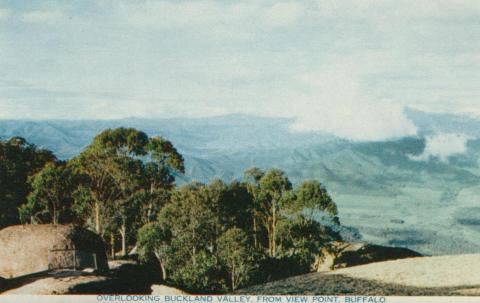 Overlooking Buckland Valley from View Point, Mount Buffalo, 1958