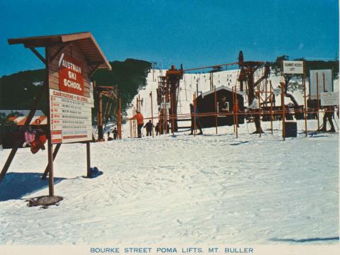 Bourke Street Poma Lifts, Mount Buller, 1974