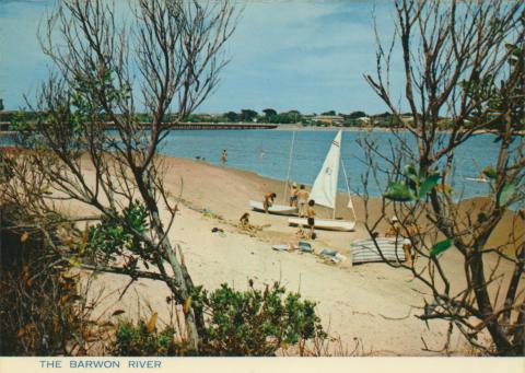 The Barwon River and Bridge in background, Ocean Grove