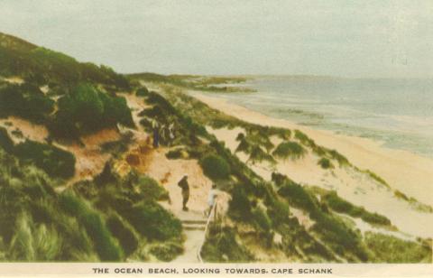 The Ocean Beach, looking towards Cape Schank, Portsea