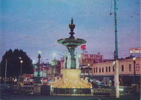 The Alexandra Fountain at Sunset, Bendigo