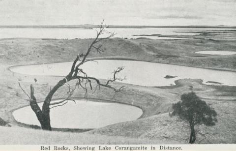 Red Rocks, Showing Lake Corangamite in the distance, Colac