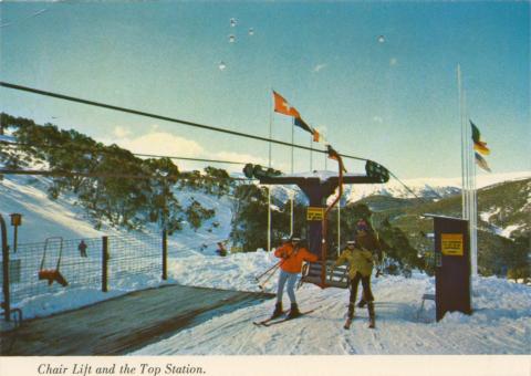 Chair Lift and the Top Station, Falls Creek, 1976