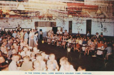 In the Dining Hall, Lord Mayor's Holiday Camp, Portsea