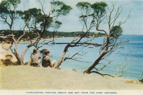 Overlooking Portsea Beach and Bay from the Campgrounds