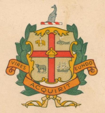 Melbourne City Armorial Bearings: original and correct design version granted by College of Heralds in 1970